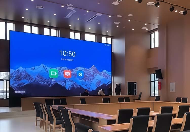 Indoor LED Wall Boardroom display installation
