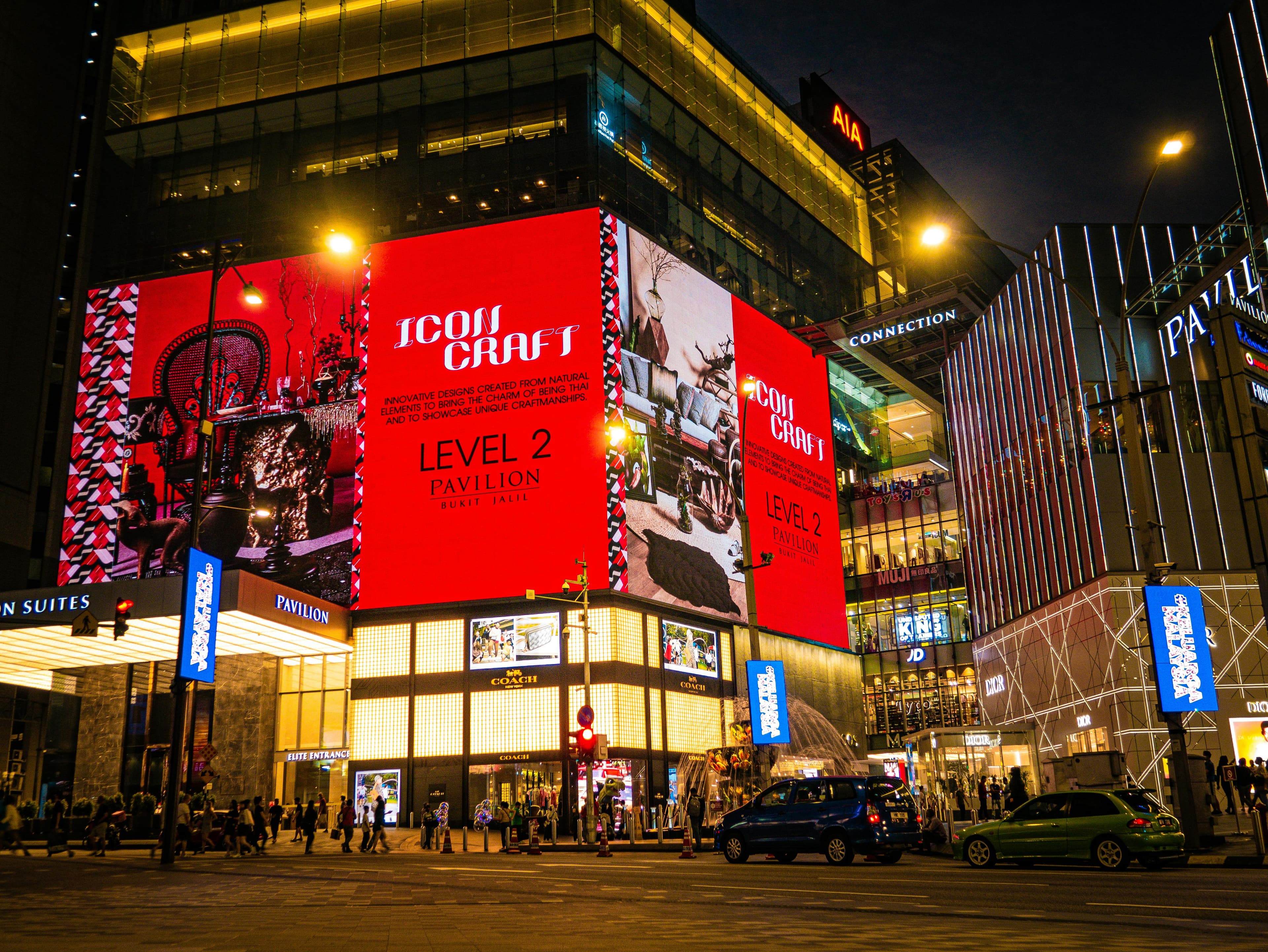Outdoor LED Display Installation in Shopping Mall